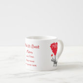 Personalisierte lustige Mütter Espressotasse (Vorderseite Rechts)