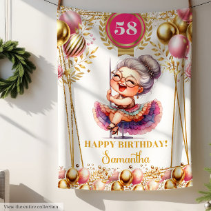 Personalisierte lustige Oma-Decke zum Geburtstag G Fleecedecke