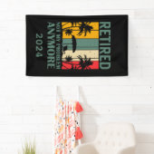 Personalisierte lustige Pensionierung offiziell in Banner (Insitu)