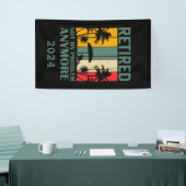 Personalisierte lustige Pensionierung offiziell in Banner (Messeveranstaltung)