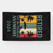 Personalisierte lustige Pensionierung offiziell in Banner (Horizontal)