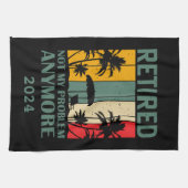 Personalisierte lustige Pensionierung offiziell in Geschirrtuch (Horizontal)