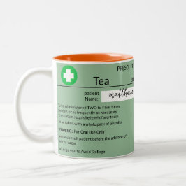 Personalisierte lustige Rezept Kaffee Tee Tasse