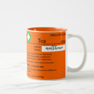 Personalisierte lustige Rezept Kaffee Tee Tasse