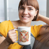 Personalisierte lustige "This is Udder Chaos" Kuh- Kaffeetasse