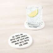 Personalisierte lustige Wein-Bar-Zitate X Getränkeuntersetzer (Seite)