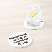 Personalisierte lustige Wein-Bar-Zitate XV Getränkeuntersetzer (Seite)