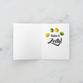 Personalisierte Lustige Zitrone Limette Karte (Innenseite)