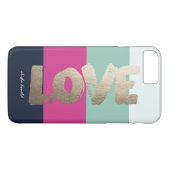 Personalisierte | Luxe Streifen Case-Mate iPhone Hülle (Rückseite (Horizontal))