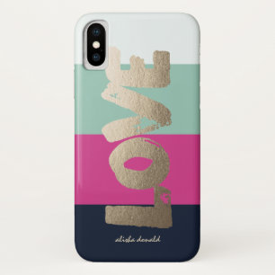 Personalisierte Luxe Streifen Case-Mate iPhone Hülle