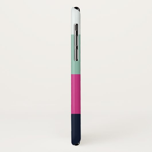 Personalisierte Luxe Streifen Case-Mate iPhone Hülle (Hinten/Links)