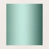 Personalisierte luxuriöse, eisblaue Metallfolie Visitenkarten (Innenseite Aufgefaltet)