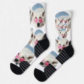 Personalisierte Luxus-Hundsmuster-Socken Socken (Links)