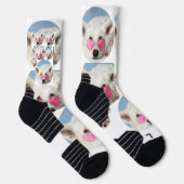 Personalisierte Luxus-Hundsmuster-Socken Socken (Rechts)