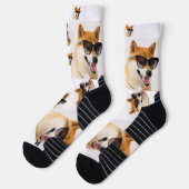 Personalisierte Luxus-Hundsmuster-Socken Socken (Links)