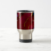 Personalisierte Luxus-Marmor-Optik mit individuell Reisebecher (Mittel)