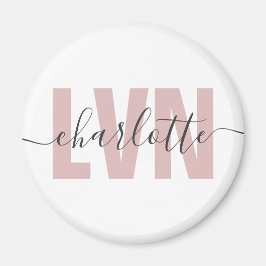 Personalisierte LVN-Lizenz für die Krankenschweste Magnet (Vorne)