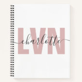 Personalisierte LVN-Lizenz für die Krankenschweste Notizblock (Vorderseite)