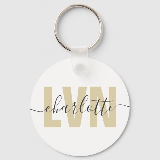 Personalisierte LVN-Lizenz für die Krankenschweste Schlüsselanhänger (Vorderseite)