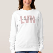 Personalisierte LVN-Lizenz für die Krankenschweste Sweatshirt (Vorderseite)