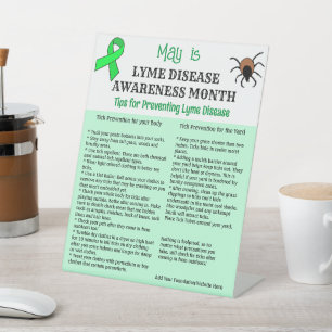 Personalisierte Lyme-Krankheit Sockelschild
