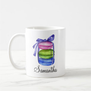 Personalisierte Macaron Farbige Tasse