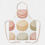 Personalisierte Macaron-Schürze – Süßer Küchenstil Schürze (Vorderseite)