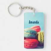Personalisierte Macarons Cookies Schlüsselanhänger (Vorderseite)