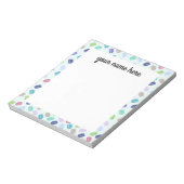 Personalisierte Macarons Notepad Notizblock (Rotiert)