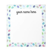 Personalisierte Macarons Notepad Notizblock (Vorderseite)