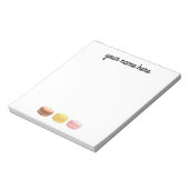 Personalisierte Macaroons Notepad Notizblock (Rotiert)