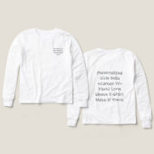 Personalisierte Mädchen Bella+Canvas Tri-Blend (Design Vorderseite & Rückseite)