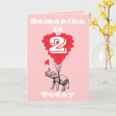 Personalisierte Mädchen Geburtstag Karte (Gelbe Blume)