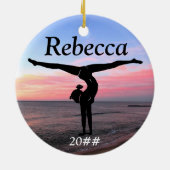 PERSONALISIERTE MÄDCHEN KERAMIKORNAMENT (Hinten)