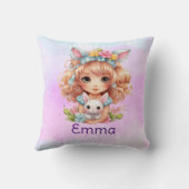 Personalisierte Mädchen Kissen (Rückseite)