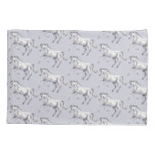 Personalisierte Mädchen nennen Pillowcase mit Pfer Kissenbezug (Rückseite)