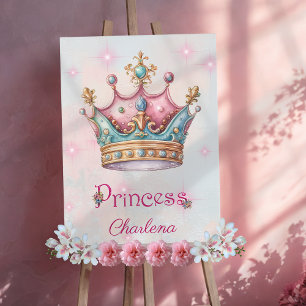 Personalisierte Mädchen Prinzessin Krone Acrylschild