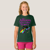 PERSONALISIERTE MÄDCHEN TAUCHEN BEKLEIDUNG T-Shirt (Vorne ganz)