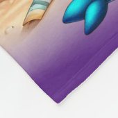 Personalisierte Mädchenname Fleecedecke (Ecke)