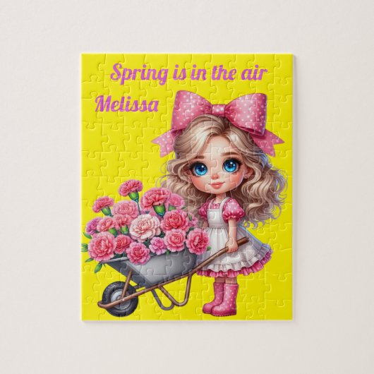 Personalisierte Mädchenname Puzzle (Vertikal)