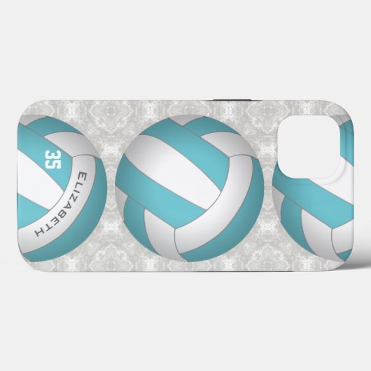 personalisierte Mädchenvolleyball Case-Mate iPhone Hülle (Rückseite (Horizontal))