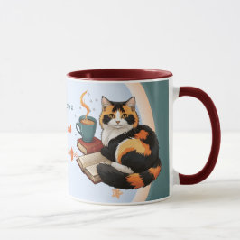 Personalisierte Magische Blaugrüne Dreifarbenkatze Tasse