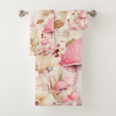 Personalisierte magische Fairy Floral Garden Pixie Badhandtuch Set (Insitu)