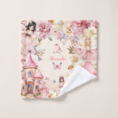 Personalisierte magische Fairy Floral Garden Pixie Badhandtuch Set (Waschlappen)