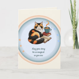 Personalisierte magische Katzen-Grußkarte aus Rubi Karte