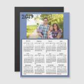 Personalisierte Magnet-Kalender 2019-Foto Magnetkarte (Vorne/Hinten)