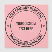 Personalisierte magnetische Visitenkarte - Farbe Magnetkarte (Vorderseite)