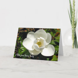 Personalisierte Magnolia-Mitteilungskarten