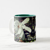 Personalisierte Magnolische Blume Zweifarbige Tasse (Vorderseite Links)