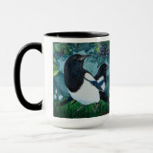Personalisierte Magpie-Kaffee-Tasse Tasse (Links)